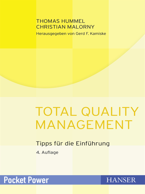 Upplýsingar um Total Quality Management eftir Thomas Hummel - Biðlisti